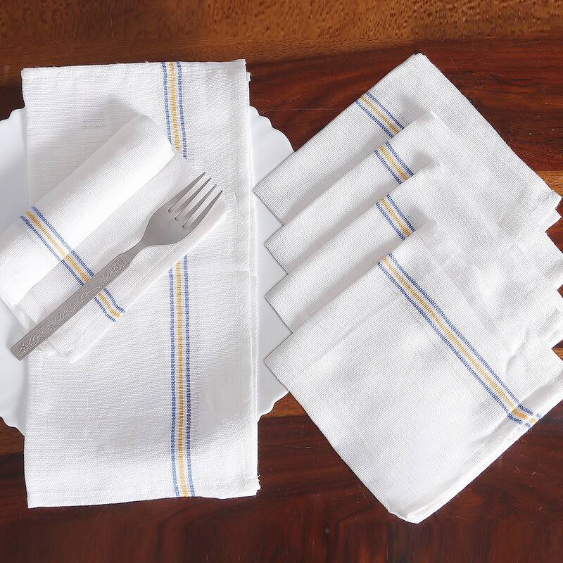 Novica Handmade Glorious Table Cotton Napkins (Set Of 6)
