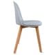 preview thumbnail 38 of 136, Modern Plastic and Wood Dining Chairs (Set of 2)
