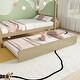 preview thumbnail 5 of 16, Twin Size House-shaped Bed with Trundle for Small Space, Living Room, Bedroom, Apartment