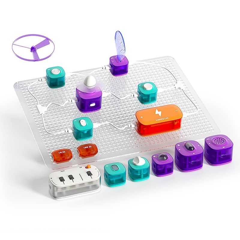 Hape: Science Can: Block Circuit Deluxe Kit - Age 3+
