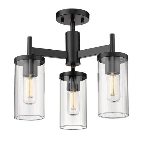 Copper Grove DeBruy 3-light Transitional Semi-flush Light Fixture