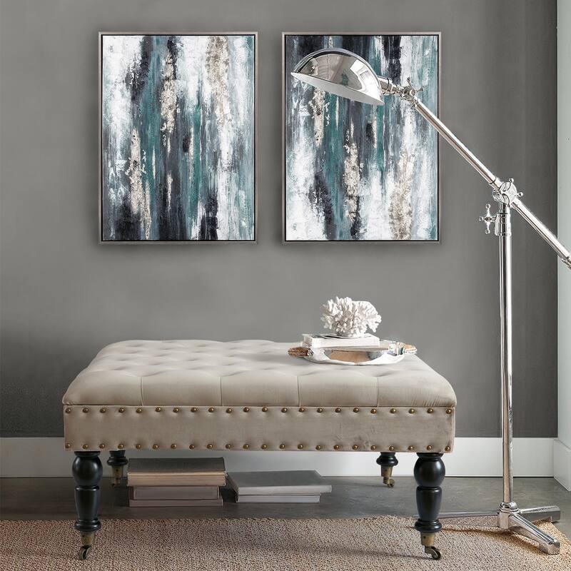 Home Soft Things Supersoft Tufted Coffee Table Ottoman - 33" x 33" x 18"