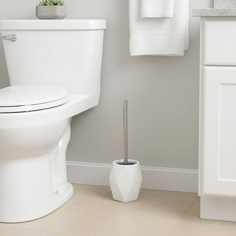 Diamond Bath Set Accessories White or Black