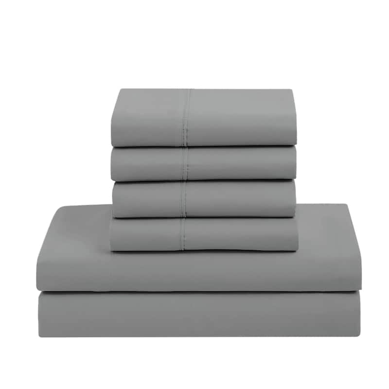 Sweet Home Collection Luxury Solid Bed-In-a-Bag with Sheet Set