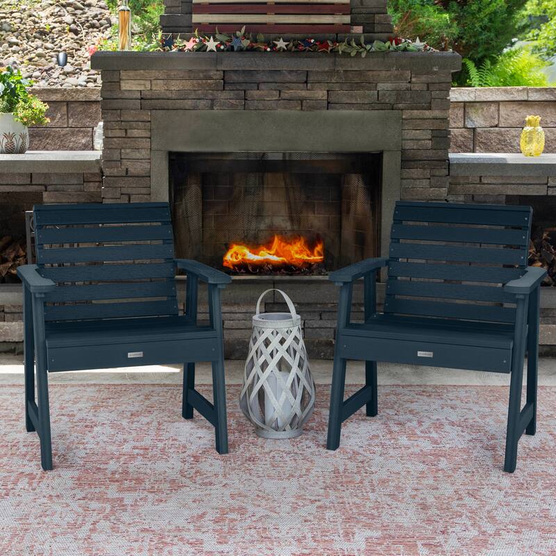 HIGHWOOD Weatherly Garden Chairs Set of Two