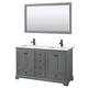 Option Dark Gray / White Cultured Marble Top / Matte