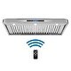 preview thumbnail 1 of 10, Cosmo 48 in. Ducted Under Cabinet Range Hood with Touch Controls, Permanent Filters, 4-Speed Fan, LED Lights in Stainless Steel