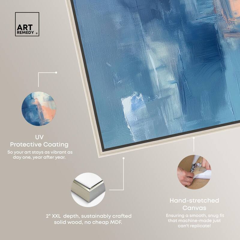 Whispering Blue II Canvas by Art Remedy