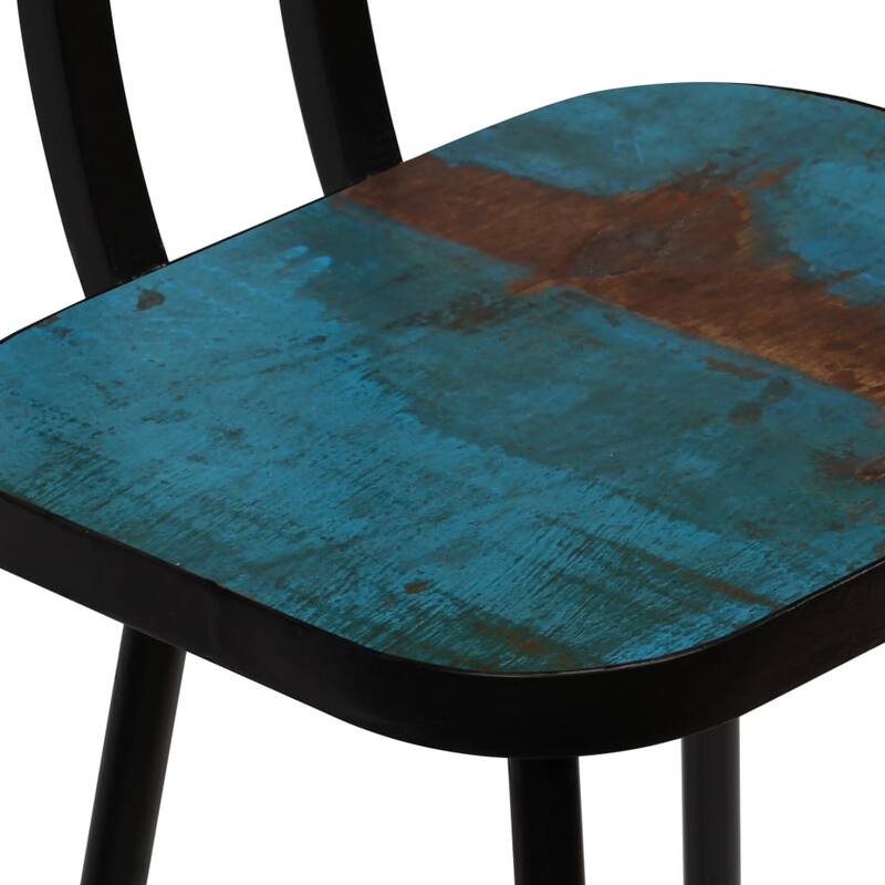 vidaXL Bar Set 3 Piece Solid Reclaimed Wood Multicolor