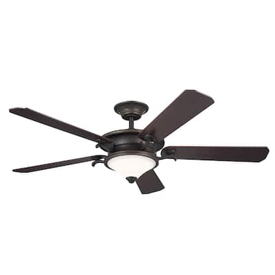 Kichler Lighting Rise 60 inch Integrated LED Indoor Olde Bronze Ceiling Fan