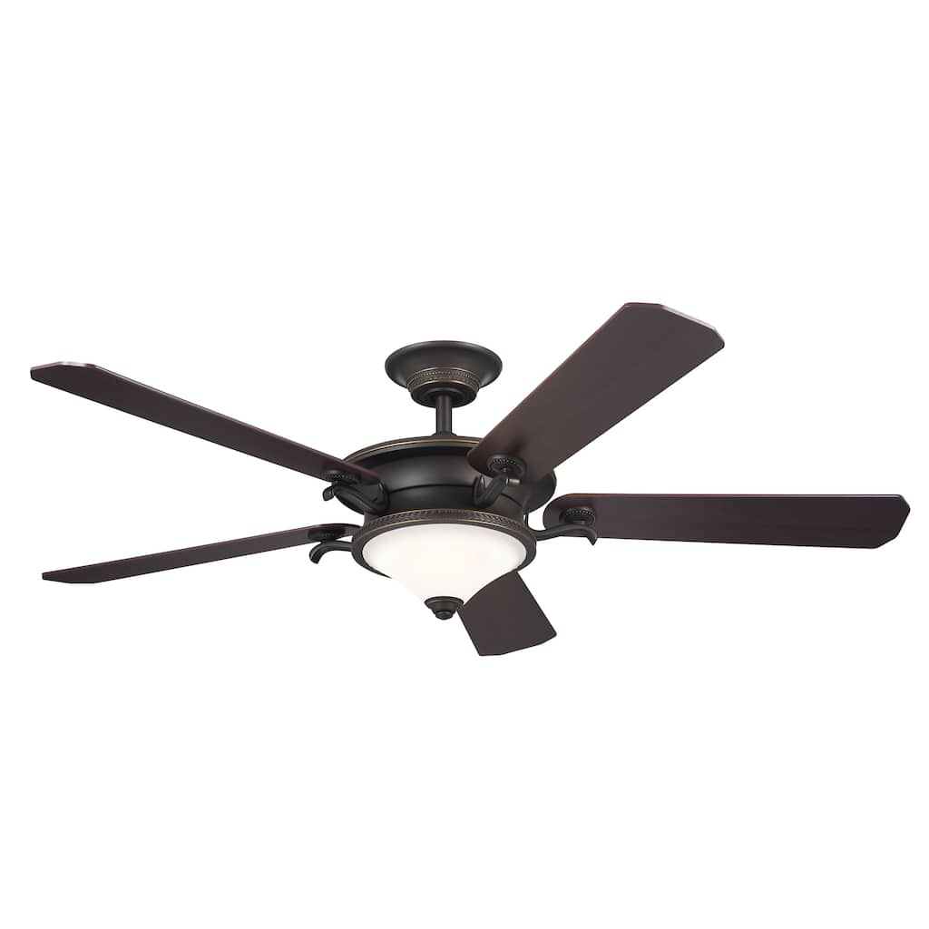 Kichler Lighting Rise 60 inch Integrated LED Indoor Olde Bronze Ceiling Fan