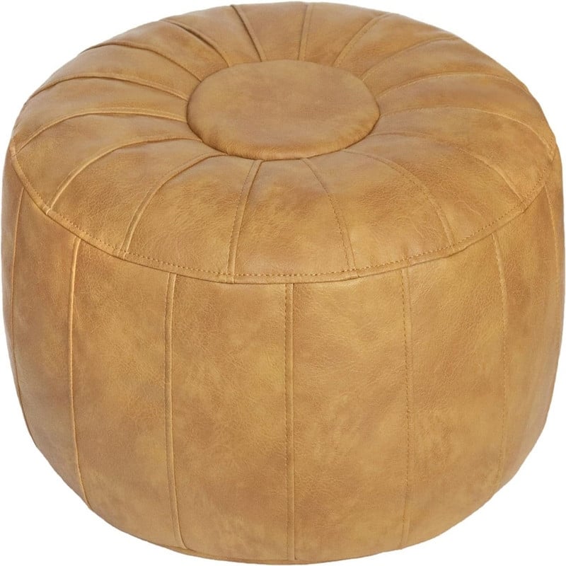 Handmade Round Pouf Foot Stool Ottoman