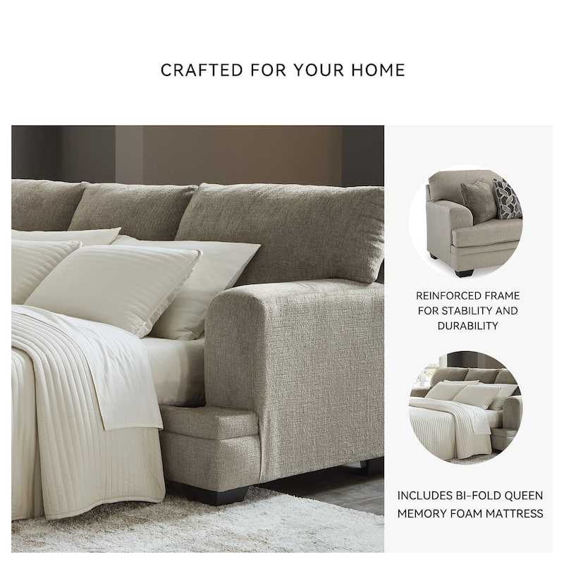 Signature Design by Ashley Stonemeade Queen Sofa Sleeper - 92" W x 41" D x 39" H