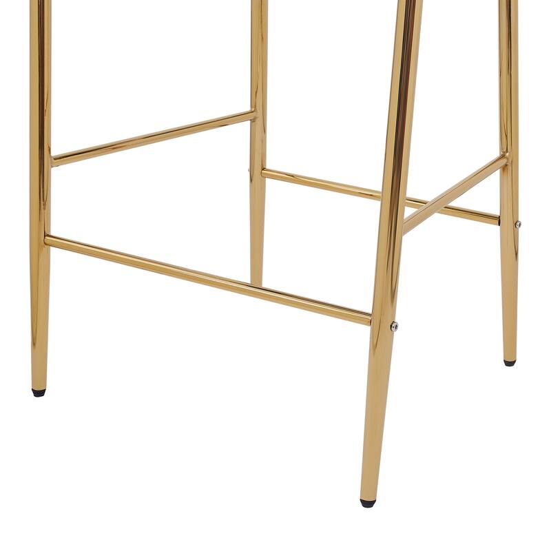 Christopher Knight Home - Jasars Modern Upholstered Velvet Counter Stool with Metal Frame