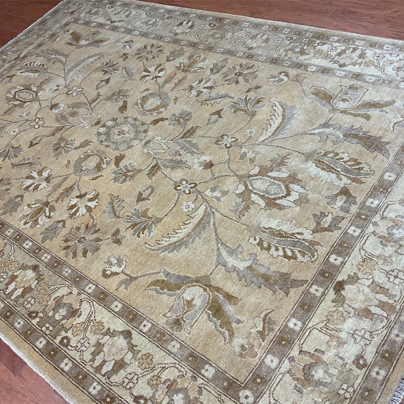 HERAT ORIENTAL Handmade Oushak Wool Rug - 6' x 9'