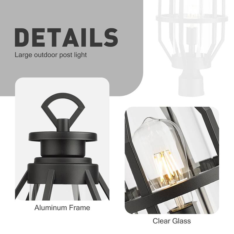 21 Inch Outdoor Post Light Pillar Lights