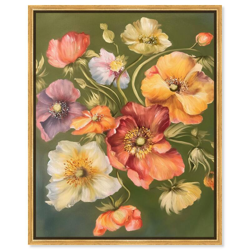 Twilight Tulips I Canvas by Art Remedy - Gold - 36" x 45"