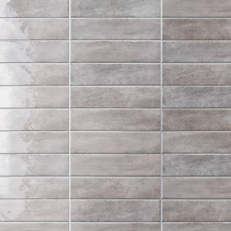 Merola Tile Tribeca Studio Grey Whisper 2-3/8" x 9-5/8" Porcelain Wall Tile