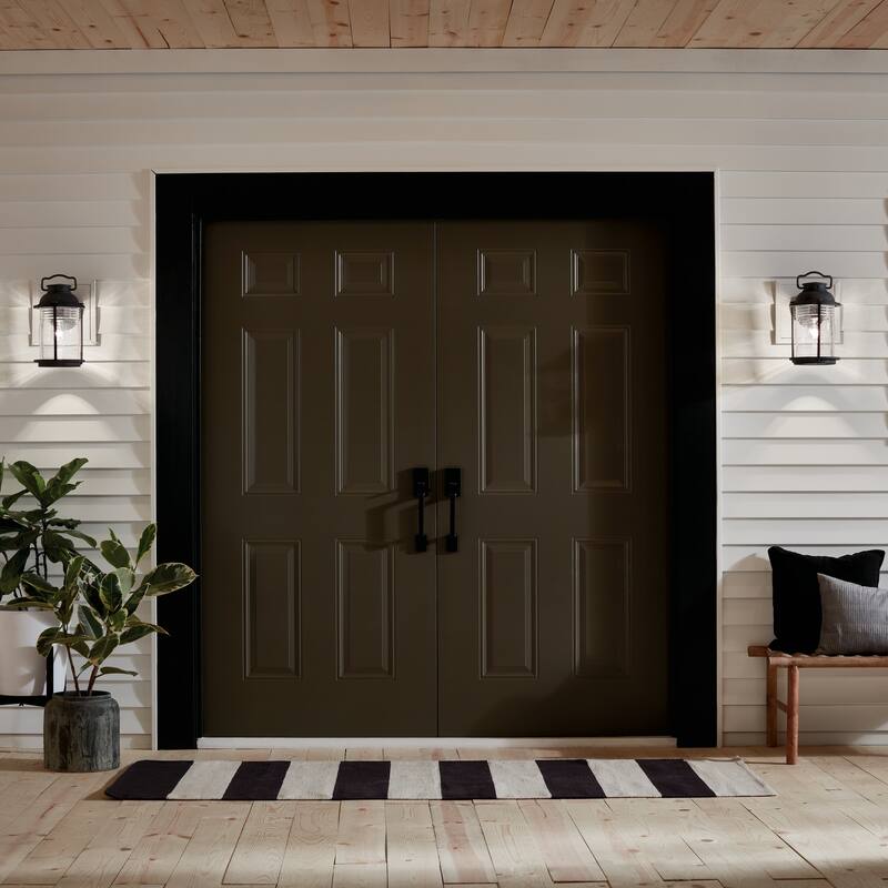 Kichler Lighting Ashland Bay Collection 1-light Weathered Zinc Outdoor Wall Lantern