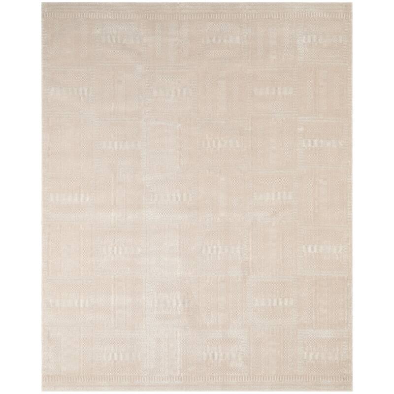 Nourison Nordic Indoor only Abstract Area Rug - 8' x 10' - Taupe - Rectangle