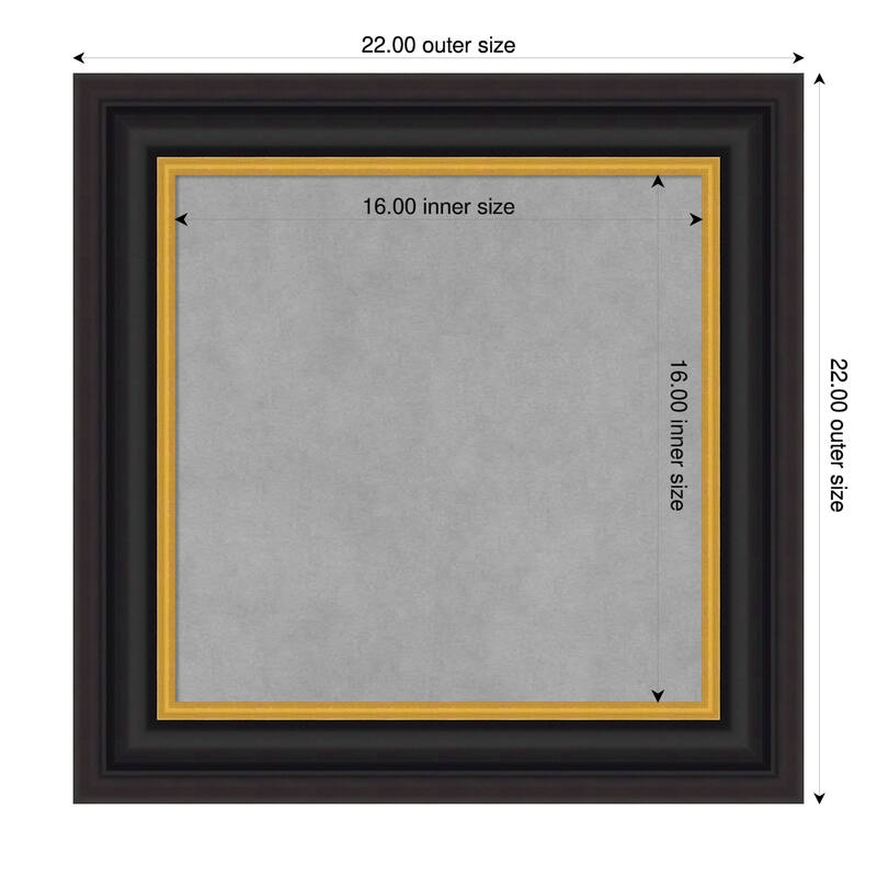 Amanti Art Sierra Black Brown Framed - 22 x 22 in - Sierra Black Brown