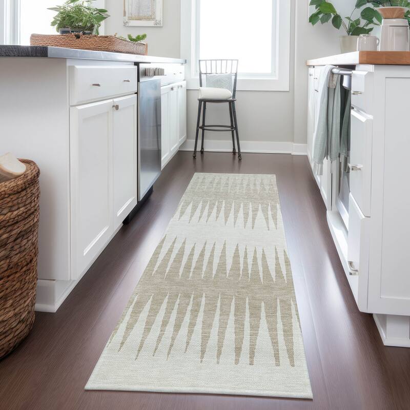 Machine Washable Indoor/ Outdoor Chantille Contemporary Ombre Rug