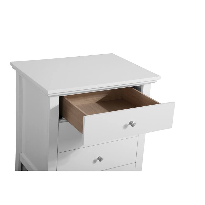 3 Drawer Nightstand, Bedroom, Table, and Table,White