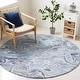 preview thumbnail 16 of 82, SAFAVIEH Handmade Marquee Nazeli Rug 3' Round - Blue/Grey