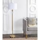 preview thumbnail 3 of 8, Adalyn 60" Crystal / Metal LED Floor Lamp, Brass Gold/Clear by JONATHAN Y - Brass Gold/Clear - 60" H x 15" W x 15" D