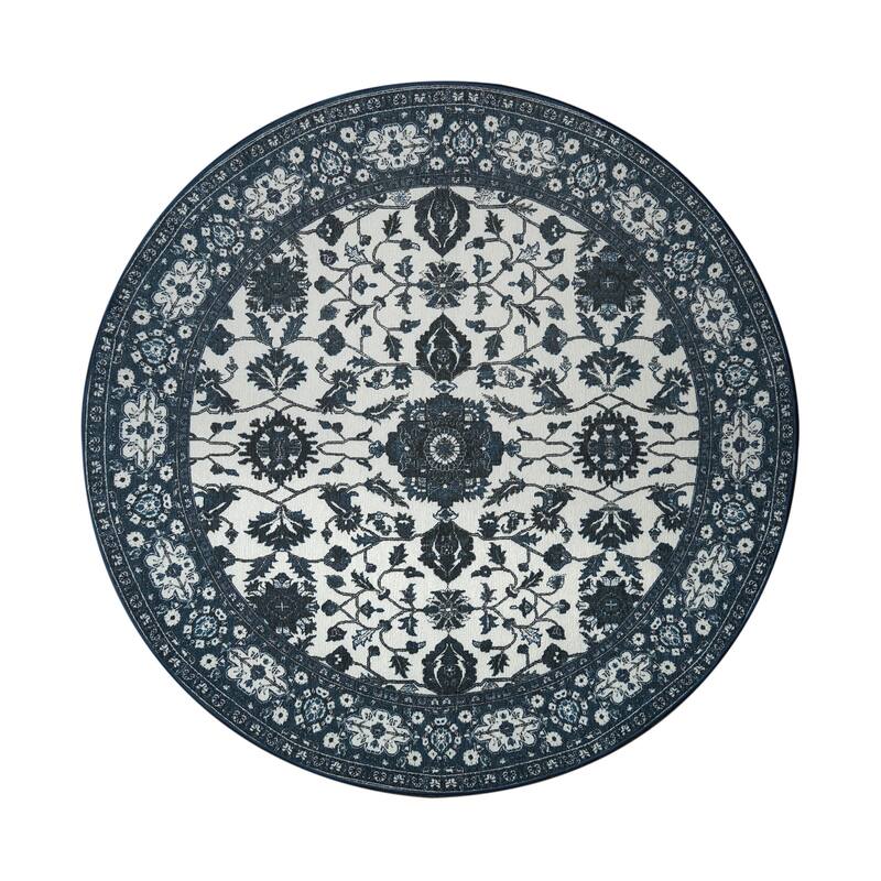 My Magic Carpet Machine Washable Accent Rug Ramage Blue