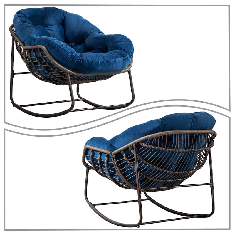 Modern Classic Egg Rocking Chair, Indoor/Outdoor Use