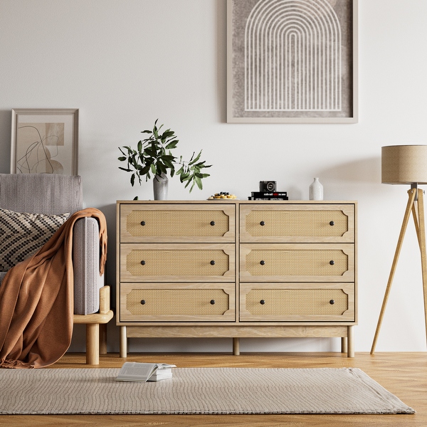 Double dresser 6 drawer sale