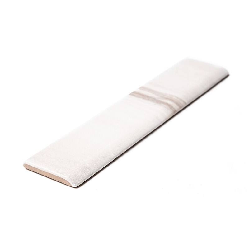 Soho 2x10 Greige Ceramic Bullnose Wall Tile