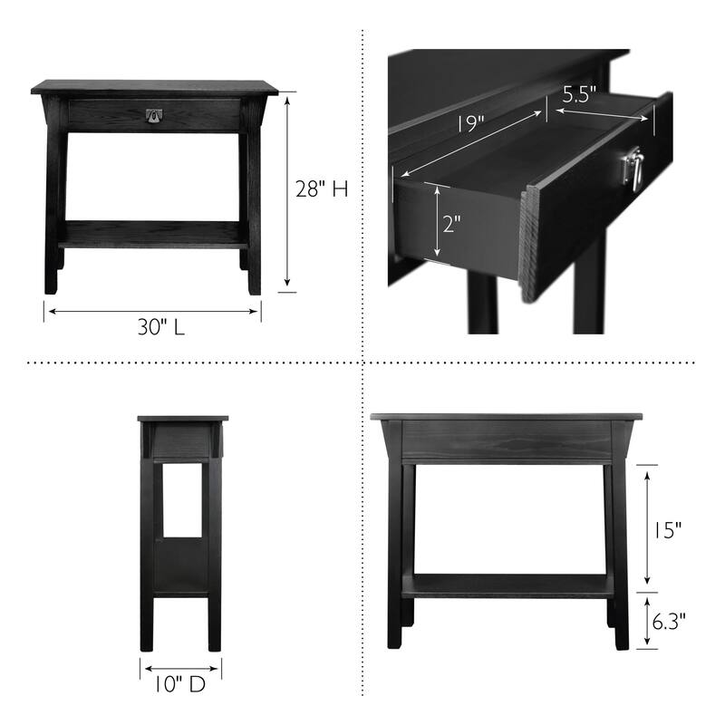 Leick Home Mission Console Table for Entryway