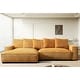 preview thumbnail 1 of 59, Transitional Luxe Upholstered Living Room Sectional 106.7 inch