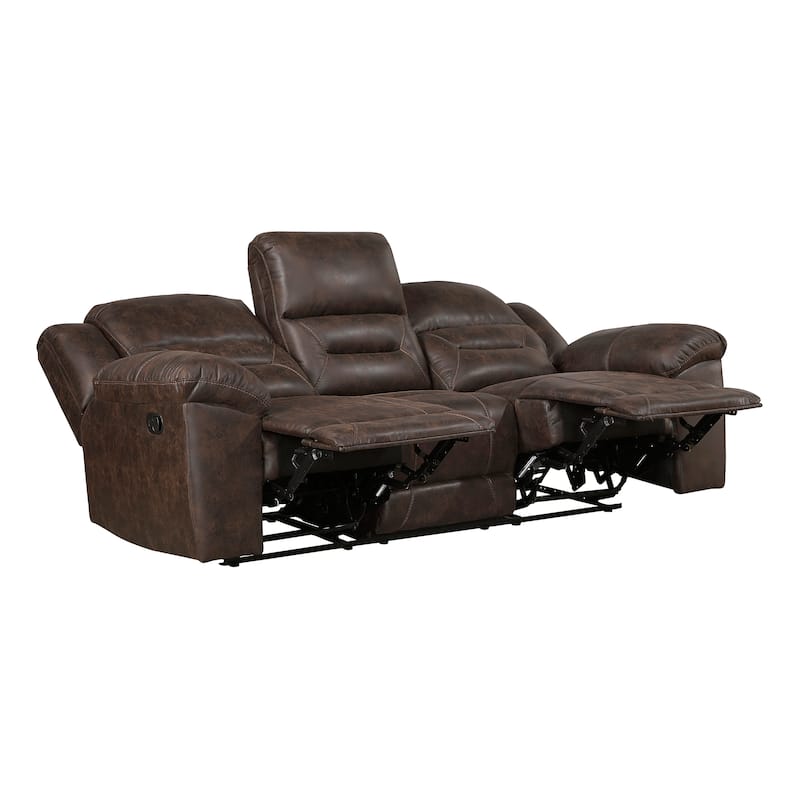 Fremont & Park Alonzo Polished Microfiber 3-Piece Manual Reclining Sofa Set