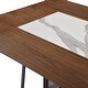 preview thumbnail 8 of 9, Tanya Contemporary 7-Piece Dining Set with Sintered Stone and Walnut-Finished Tabletop