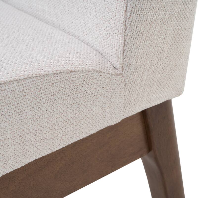 Light Beige Fabric Dining Chair Side Dining Chair Lounge Chair, 2 Set