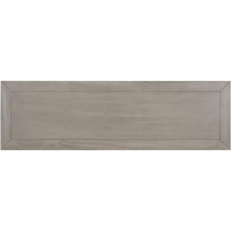 Console Table with Drawers and Open Bottom Shelf