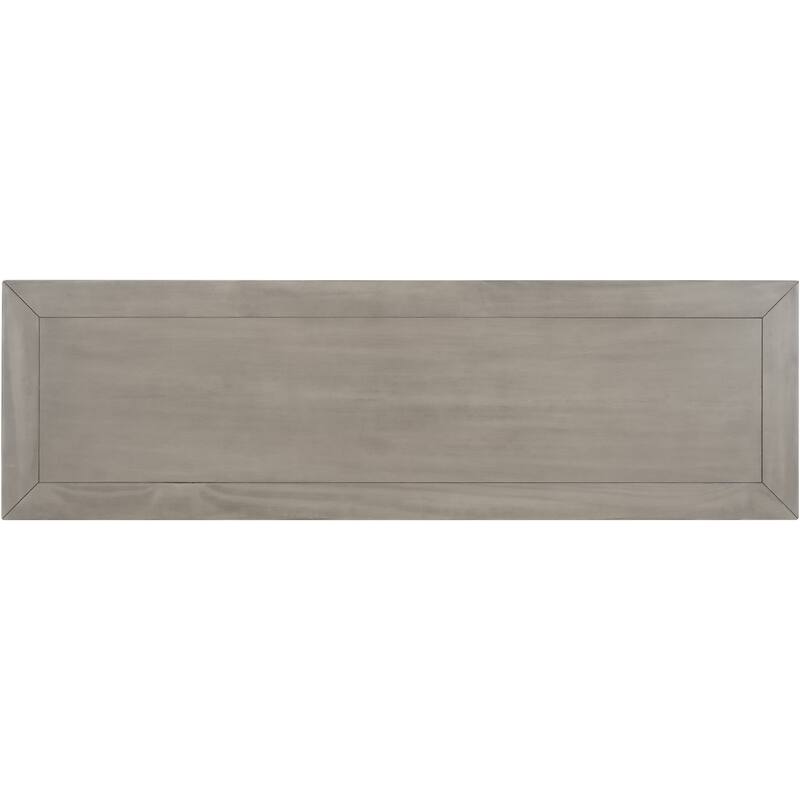 Solid Wood Console Table with Three Top Drawers & Open Style Bottom Shelf, Narrow Long Accent Sofa Table for Living Room