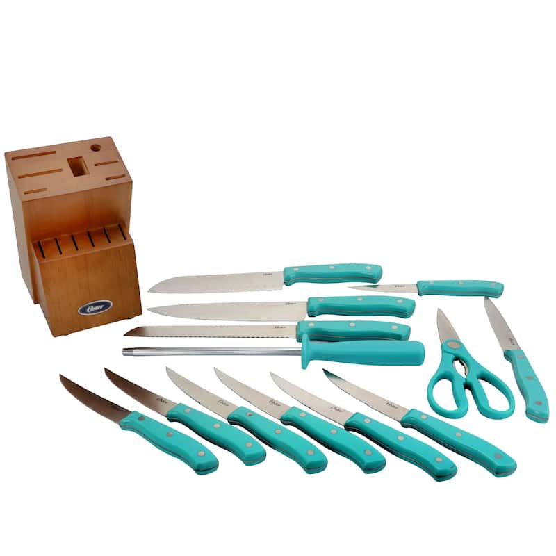 Oster Evansville 14 Piece Stainless Steel Blade Cutlery Set - Silver