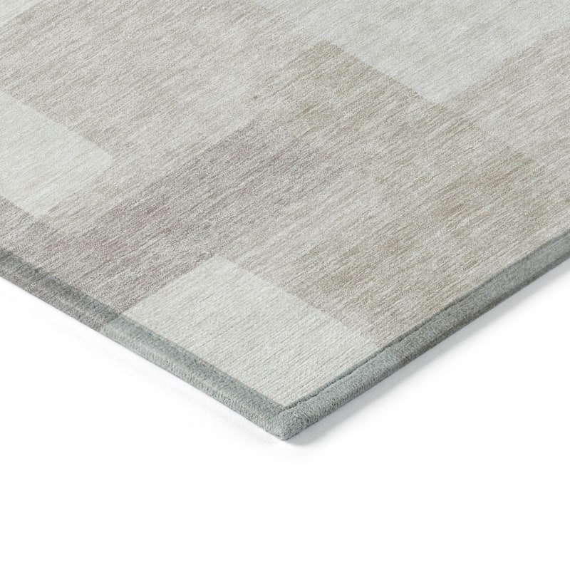 HomeRoots Abstract Transitional Rectangle Outdoor Rug
