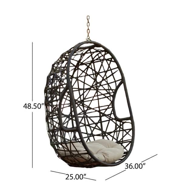 Bushnell Wicker(No Stand) Hanging Chair by Christopher Knight Home