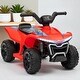 preview thumbnail 1 of 12, 6V Kids ATV Ride-On Quad with 1.6MPH Max Speed, Rechargeable Battery, Forward & Reverse for Toddlers Red
