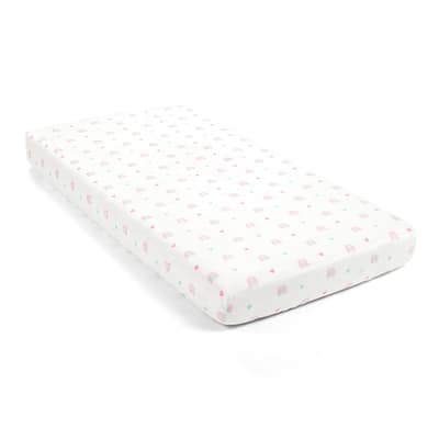 Lush Decor Baby Llama Love Rainbow Soft & Plush Fitted Crib Sheet - 52"x 28" x 9"