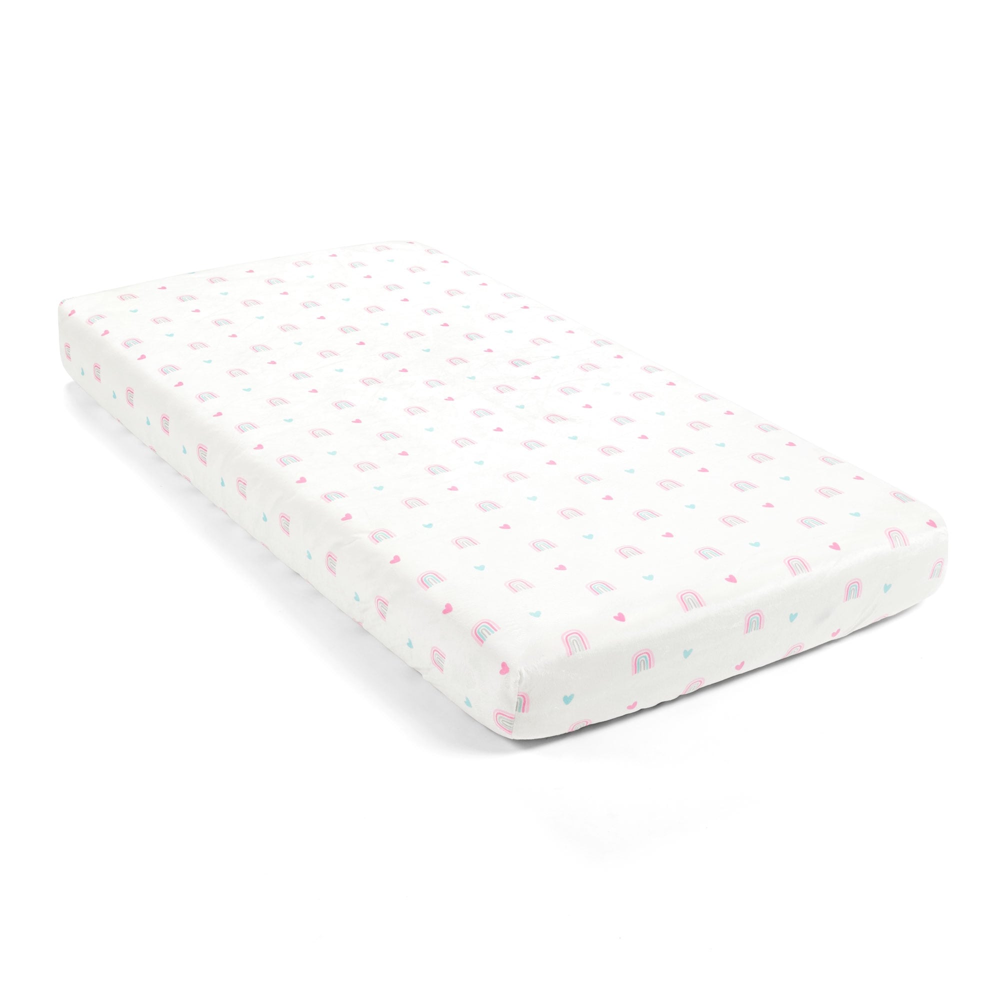 Plush fitted on sale crib sheet