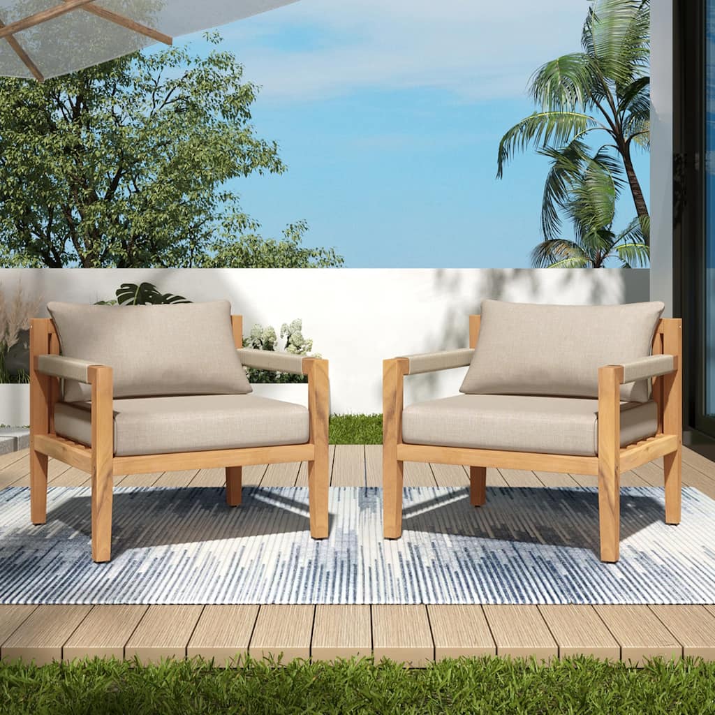 Patio Chair Lounge Chair with Cushion, Accent Chair Leisure Chair Reception Chair Side Chair Coffee Chair