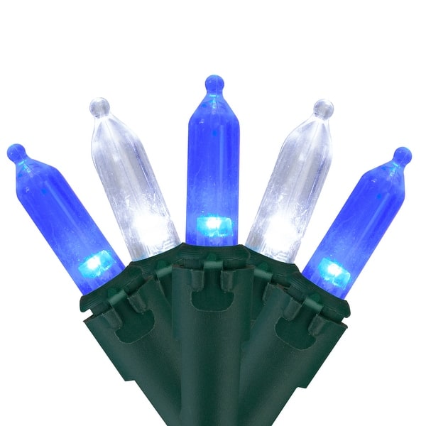 Set of 50 Pure White LED G12 Berry Christmas Lights 4