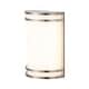preview thumbnail 8 of 11, C Cattleya Integrated LED Brushed Nickel/Oil-rubbed Bronze Indoor Wall Light with Acrylic Shade