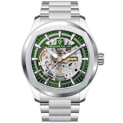 Christian Van Sant Men's Romeo Green Dial Watch - CV9507 - 6 (36)